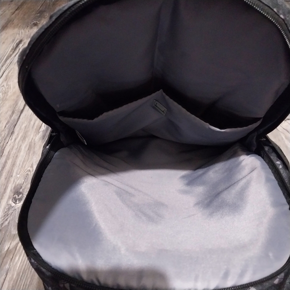 Adidas Original Classic 3 Stripes Backpack Black White Monogram Logo Backpack - Picture 5 of 8